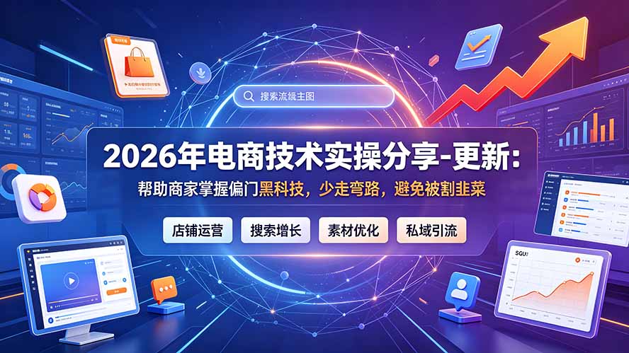 2026年电商技术实操分享-更新7月：帮助商家掌握偏门黑科技，少走弯路，避免被割韭菜-藏宝阁