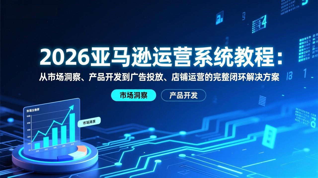 2026亚马逊运营系统教程：从市场洞察、产品开发到广告投放、店铺运营的完整闭环解决方案-藏宝阁