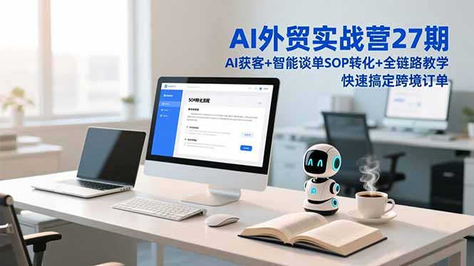 AI外贸实战营27期，AI获客+智能谈单+SOP转化+全链路教学，快速搞定跨境订单-藏宝阁
