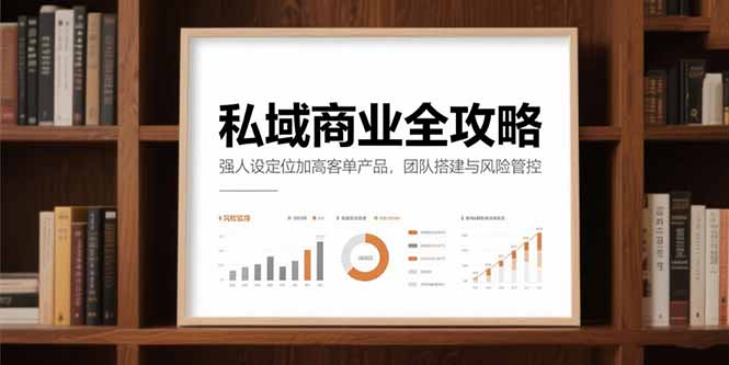 私域商业全攻略，强人设定位加高客单产品，团队搭建与风险管控-藏宝阁