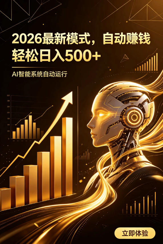 AI智能广告，自动賺钱新模式，轻松日入500+，主业副业都可做，适合任何人群【揭秘】-藏宝阁