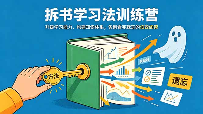 拆书学习法训练营，升级学习能力，构建知识体系，，告别看完就忘的低效阅读-藏宝阁