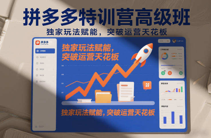 拼多多特训营高阶班，独家玩法赋能，突破运营天花板(更新26年4月10日)-藏宝阁