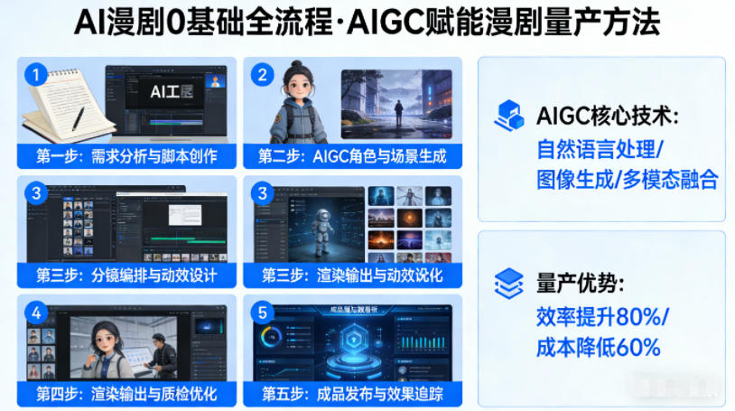AI漫剧0基础全流程，快速掌握AIGC赋能的漫剧量产方法-藏宝阁