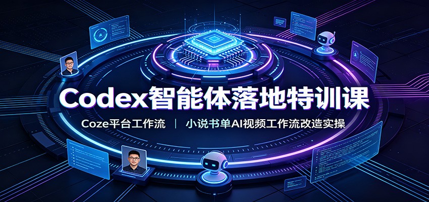 Codex智能体落地特训课：Coze平台工作流，小说书单AI视频工作流改造实操-藏宝阁