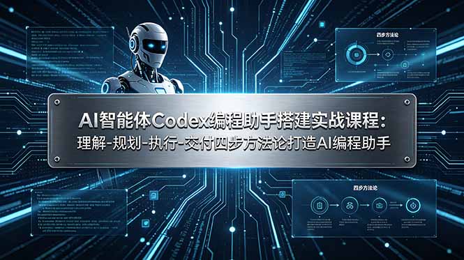 AI智能体Codex编程助手搭建实战课程：理解-规划-执行-交付四步方法论打造AI编程助手-藏宝阁
