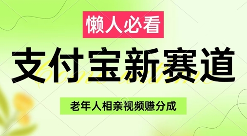 支付宝新赛道，利用老年人相亲视频，挣分成收益，轻松月入过W，操作简单-藏宝阁