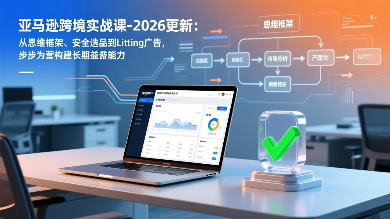 亚马逊跨境实战课-2026更新：从思维框架、安全选品到Listing广告，步步为营构建长期盈利能力-藏宝阁