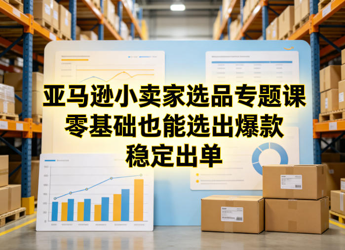 亚马逊小卖家选品专题课，零基础也能选出爆款，稳定出单-藏宝阁