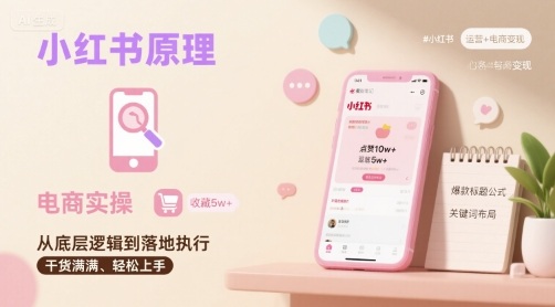 小红书原理以及详细实操流程，小红书电商教程-藏宝阁