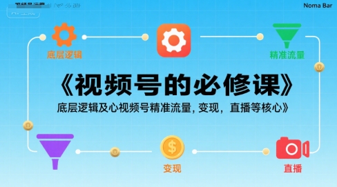 视频号的必修课，视频号的底层逻辑及核心视频号精准流量，变现，直播等核心-藏宝阁