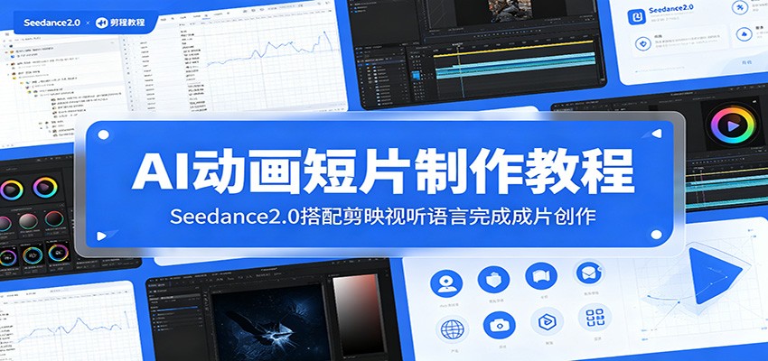 AI动画短片制作教程：Seedance2.0搭配剪映视听语言完成成片创作-藏宝阁