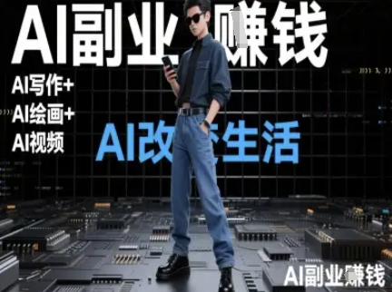 AI改变生活(Ai写作+AI绘画+Ai视频)，AI副业挣钱-藏宝阁