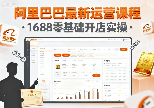 阿里巴巴最新运营课程，1688零基础开店实操-藏宝阁