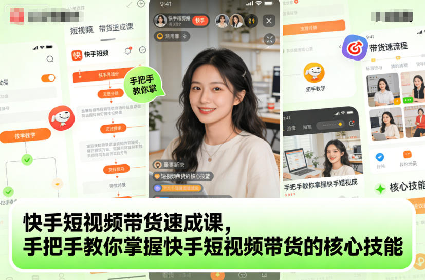 快手短视频带货速成课，手把手教你掌握快手短视频带货的核心技能-藏宝阁
