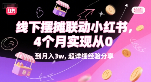 线下摆摊联动小红书，4 个月实现从 0 到月入3w，超详细经验分享-藏宝阁