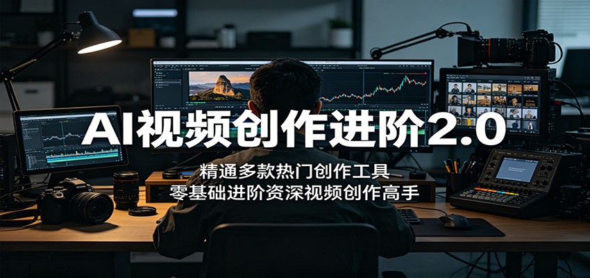 AI视频创作进阶2.0：精通多款热门创作工具，零基础进阶资深视频创作高手-藏宝阁