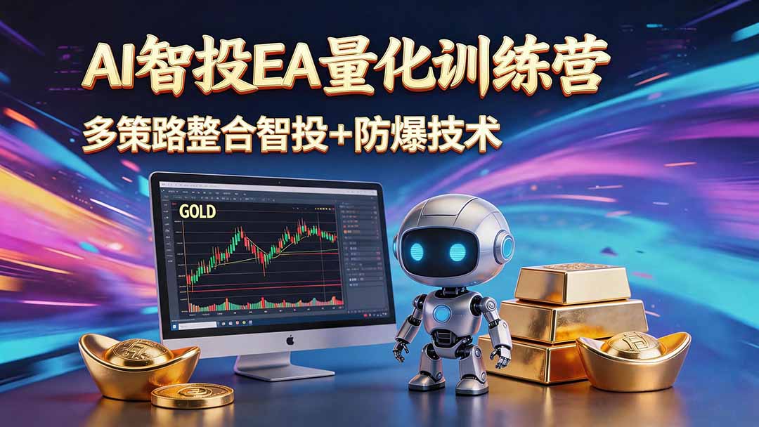 AI智投EA量化运营技术，自动化黄金操盘技术，小白也可以轻松上手日入1000+-藏宝阁