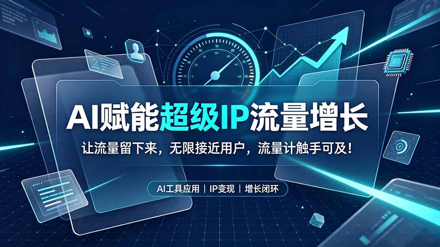 AI赋能超级IP流量增长：让流量留下来，无限接近用户，流量计触手可及！-藏宝阁