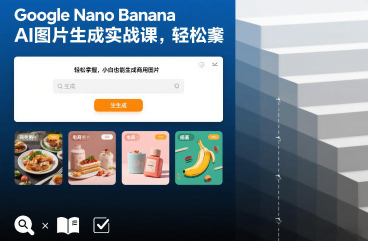 Google Nano Banana AI图片生成实战课，轻松掌握，小白也能生成商用图片-藏宝阁