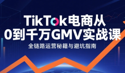 TikTok电商从0到千万GMV实战课，从0到1拆解实战秘籍(更新)-藏宝阁