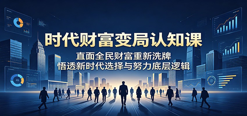 时代财富变局认知课：直面全民财富重新洗牌，悟透新时代选择与努力底层逻辑-藏宝阁
