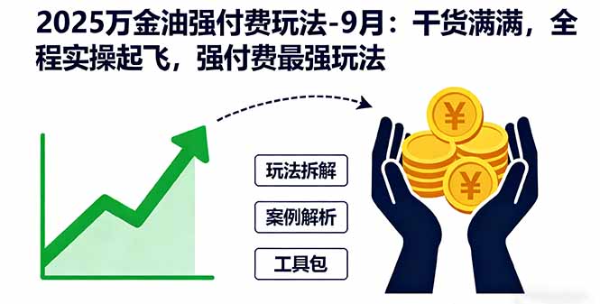 2025万金油强付费玩法-9月：干货满满，全程实操起飞，强付费最强玩法-藏宝阁