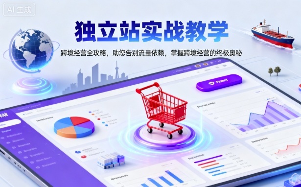 独立站实战教学，跨境经营全攻略，助您告别流量依赖，掌握跨境经营的终极奥-藏宝阁