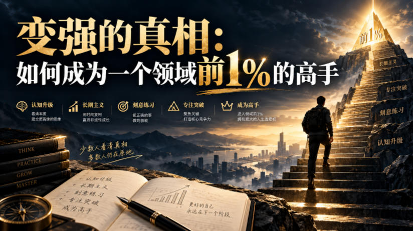 付费文章：变强的真相：如何成为一个领域前1%的高手-藏宝阁