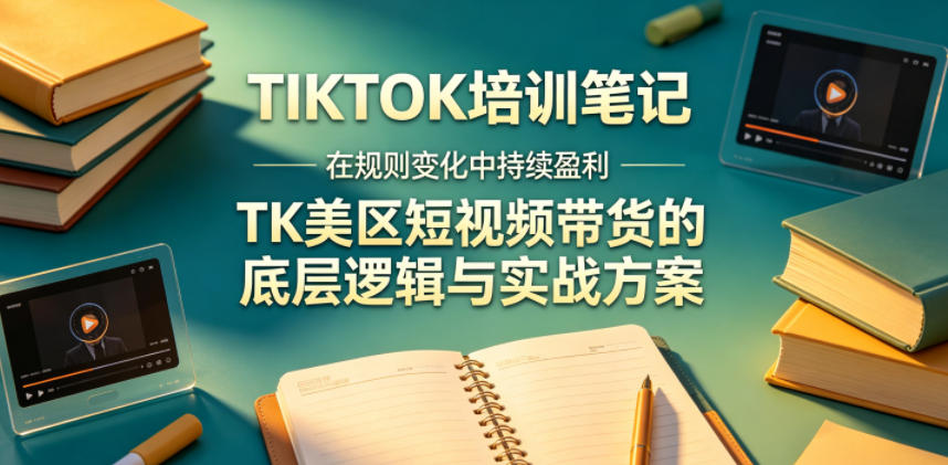 视界跨境TIKTOK4月17培训笔记，在规则变化中持续盈利，TK美区短视频带货的底层逻辑与实战方案【文档】-藏宝阁