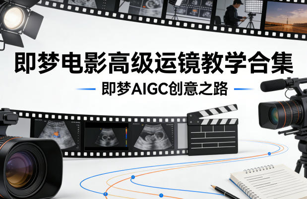 即梦电影高级运镜教学合集，即梦AIGC创意之路-藏宝阁