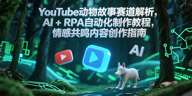 YouTube动物故事赛道解析，AI+RPA自动化制作教程，情感共鸣内容创作指南-藏宝阁