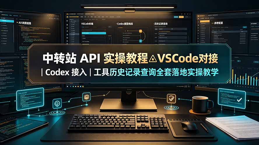 中转站 API 实操教程△VSCode 对接｜Codex 接入｜工具历史记录查询全套落地实操教学-藏宝阁