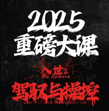 2025重磅大课，入世2，驾驭与控制-藏宝阁