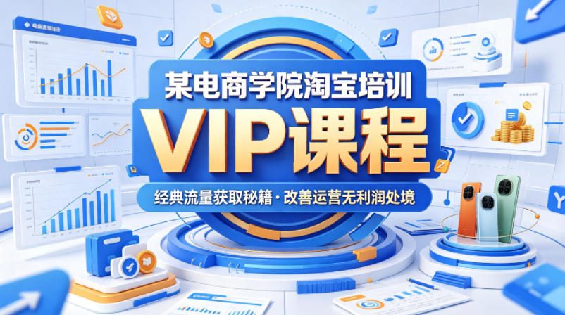 某电商学院淘宝培训VIP课程，各种经典有用的流量获取秘籍，改善运营产品没利润的处境(2026年6月)-藏宝阁