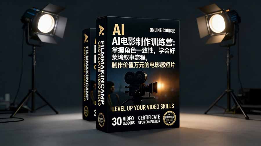 AI电影制作训练营：掌握角色一致性，学会好莱坞叙事流程，制作价值万元的电影感短片-藏宝阁