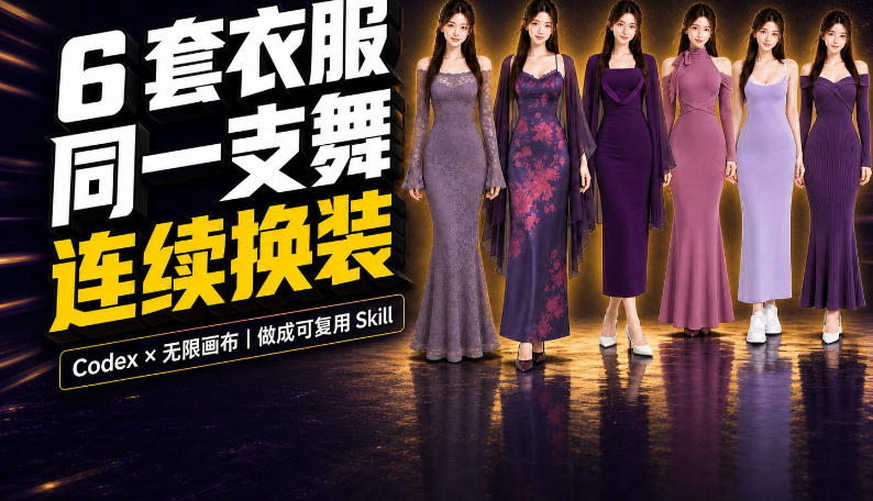 同一支舞，6套衣服按顺序切换：我把服装换装视频做成了一个Skill-藏宝阁