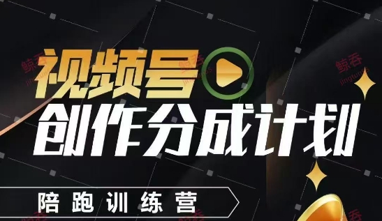 视频号创作分成计划陪跑训练营，手把手教会你如何制作视频，细水长流型项目-藏宝阁