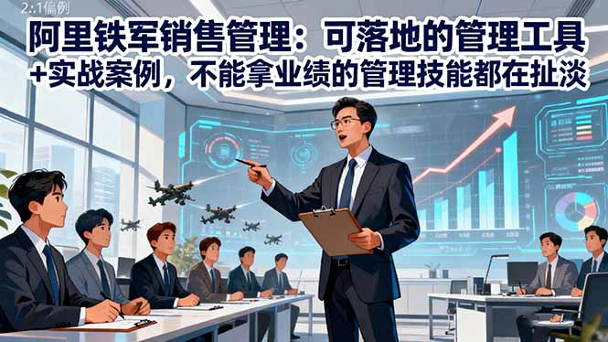 阿里铁军销售管理：可落地的管理工具+实战案例，不能拿业绩的管理都在扯淡-藏宝阁