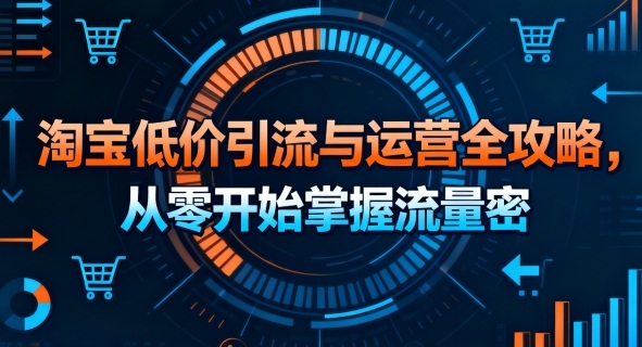 淘宝低价引流与运营全攻略，从零开始掌握流量密码-藏宝阁