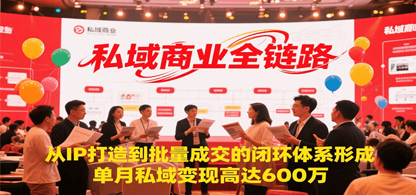 私域商业全链路，从IP打造到批量成交的闭环体系形成，单月私域变现600万-藏宝阁