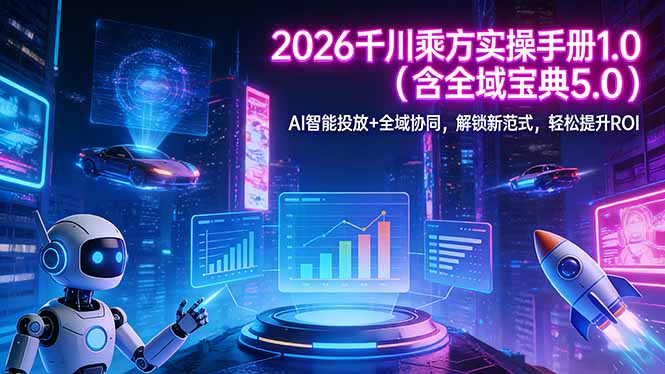 2026 千川乘方实操手册 1.0(含全域宝典 5.0-藏宝阁