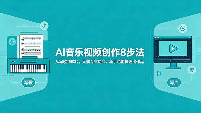 AI音乐视频创作8步法：从写歌到成片，无需专业功底，新手也能快速出作品-藏宝阁