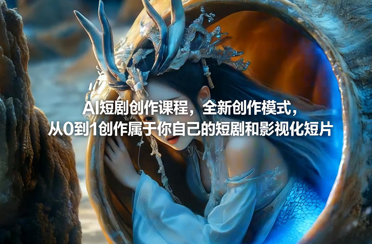 AI短剧创作课程，全新创作模式，从0到1创作属于你自己的短剧和影视化短片-藏宝阁
