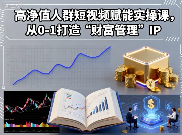 高净值人群短视频赋能实操课，从0-1打造“财富管理”IP-藏宝阁