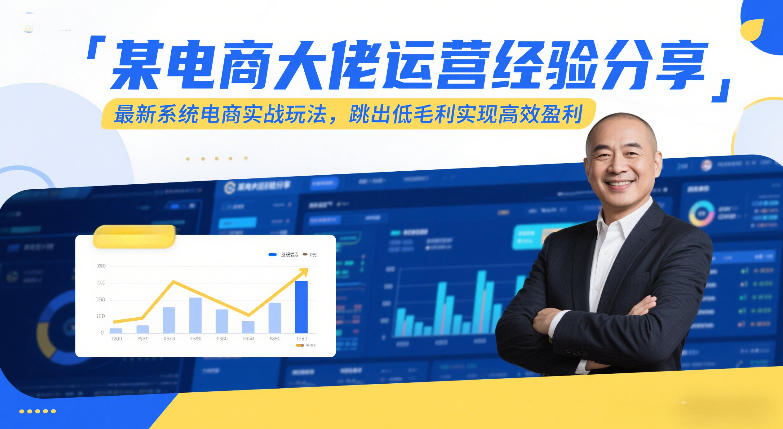 某电商大佬运营经验分享，最新系统电商实战玩法，跳出低毛利实现高效盈利-藏宝阁