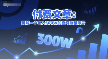 付费文章：拆解一个年入300W的喜马拉雅账号-藏宝阁