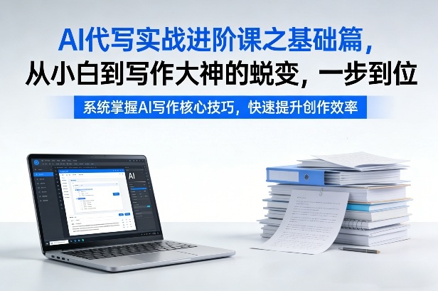 AI代写实战进阶课之基础篇，从小白到写作大神的蜕变，一步到位【揭秘】-藏宝阁