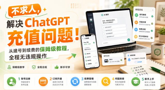 不求人，解决ChatGPT充值问题！从建号到续费的保姆级教程，全程无违规操作-藏宝阁