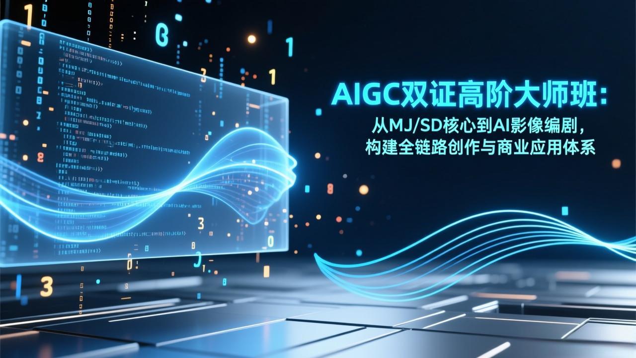 AIGC双证高阶大师班：从MJ/SD核心到AI影像编剧，构建全链路创作与商业应用体系-藏宝阁